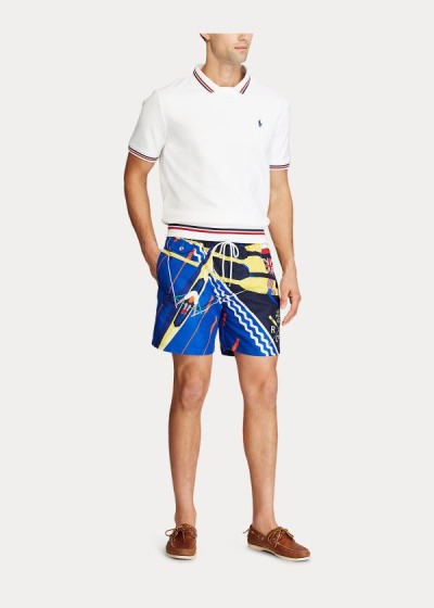 Men's Polo Ralph Lauren Rowing-Print Swimshorts | 238749FKR